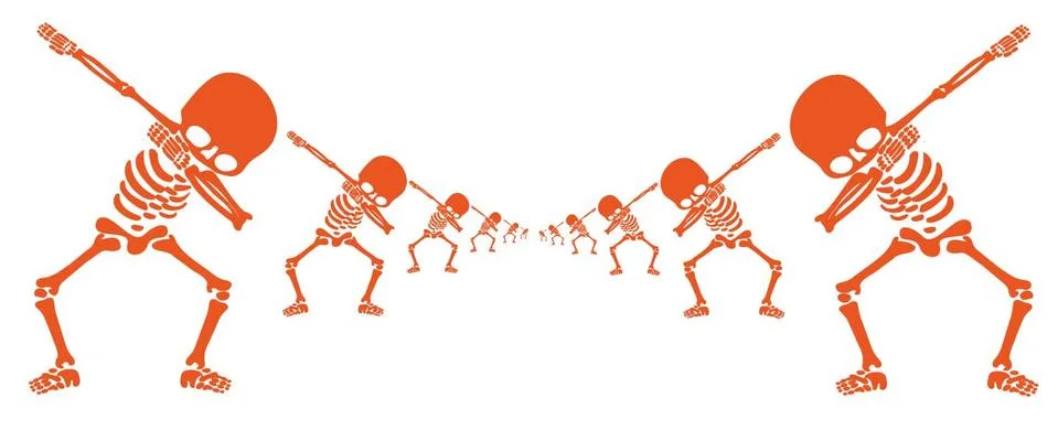 Skeletons dab Stock-Illustration