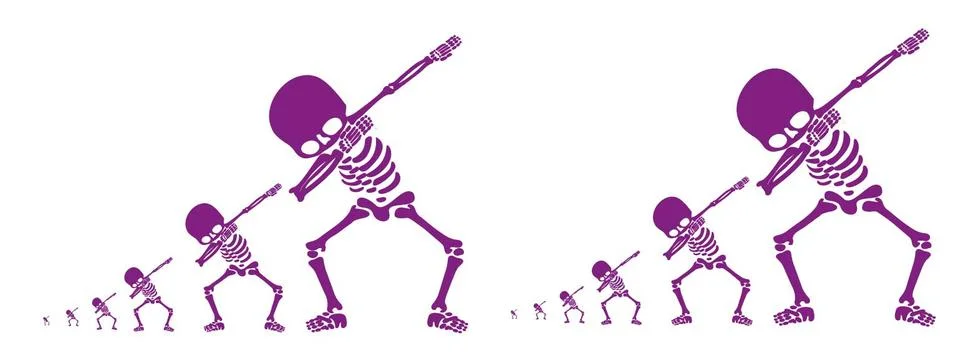 Skeletons dab Stock-Illustration