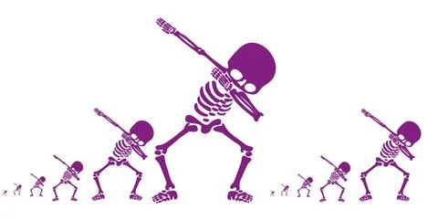 Skeletons dab Stock-Illustration