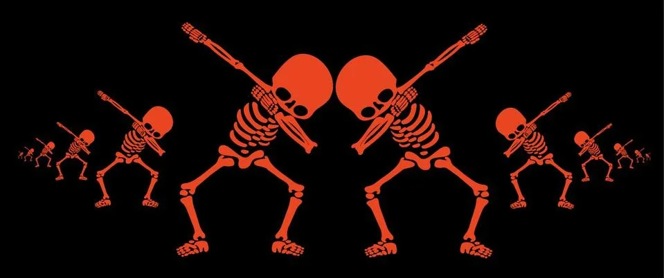 Skeletons dab Stock-Illustration