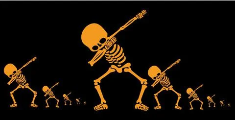 Skeletons dab Stock-Illustration