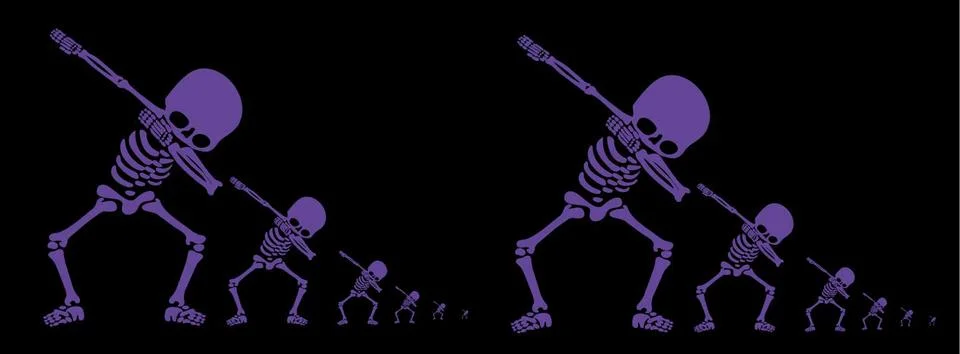 Skeletons dab Stock-Illustration