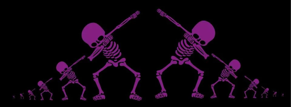 Skeletons dab Stock-Illustration
