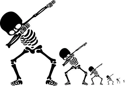 Skeletons dab Stock-Illustration
