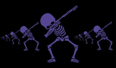 Skeletons dab Stock-Illustration