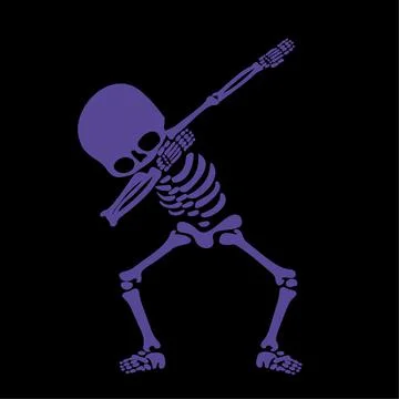 Skeletons dab Stock Illustration