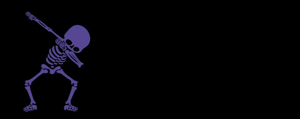 Skeletons dab Stock Illustration