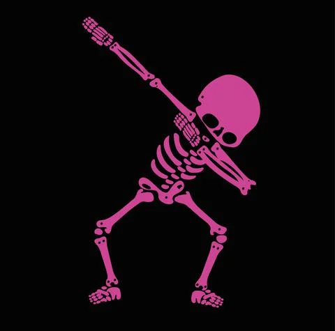 Skeletons dab Stock Illustration