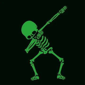 Skeletons dab Stock Illustration