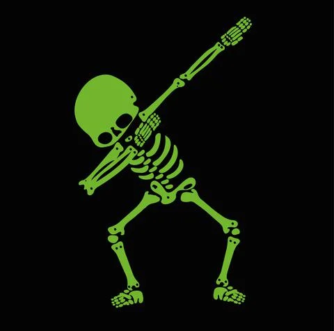 Skeletons dab Stock-Illustration