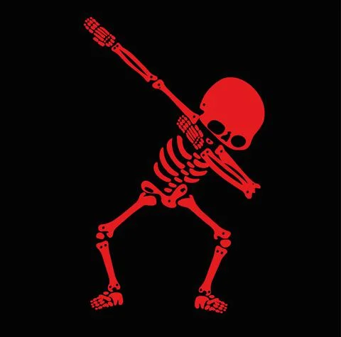 Skeletons dab Stock Illustration