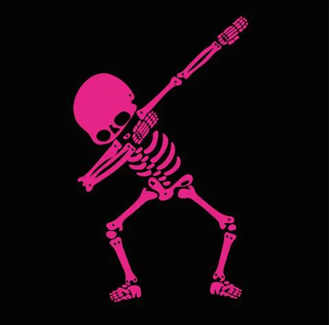 Skeletons dab Stock Illustration