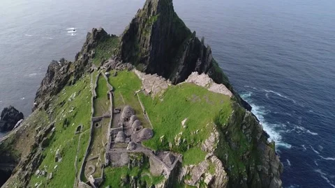 Skellig Michael, County Kerry, Ireland 스톡 동영상 163514133