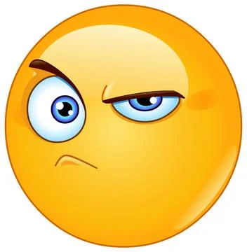Skeptic Emoticon Stock Illustration