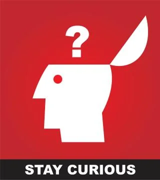 Skeptic, stay curious. Stock Illustration