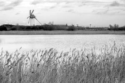 Skerries windmills Stock Photos