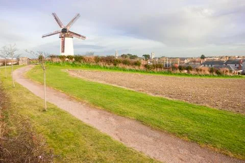 Skerries windmills Stock Photos