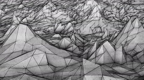 Sketch 001 H2 Float Basic BW 4K Stock Footage 45705918