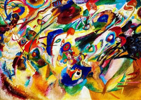 Sketch 2 for composition VII Stock Illustration