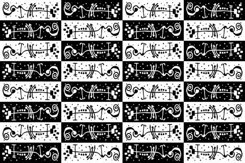 Sketch abstract composition hand drawn illustration pattern Stockillustratie