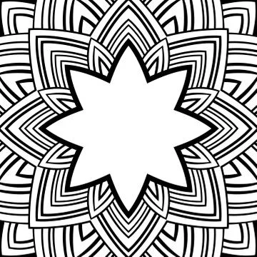 Sketch for abstract frame. Stock Illustration