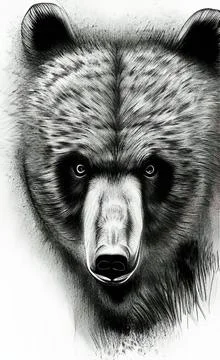 Sketch of a bear Stock Illustration