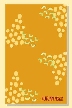 Sketch berry abstract seamless pattern on orange background vector illustrati Stock Illustration