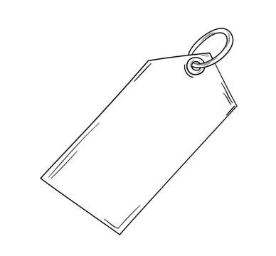 Sketch of the blank label Stock Illustration