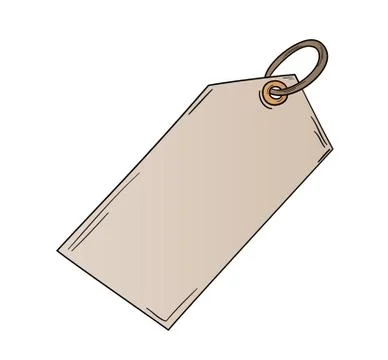 Sketch of the blank label Stock Illustration