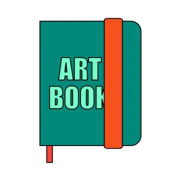 Sketch Book Icon Illustrazione stock