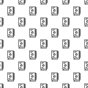 Sketch book pattern seamless vector Illustrazione stock