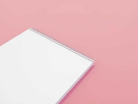 Sketch book on red background Stock Illustration