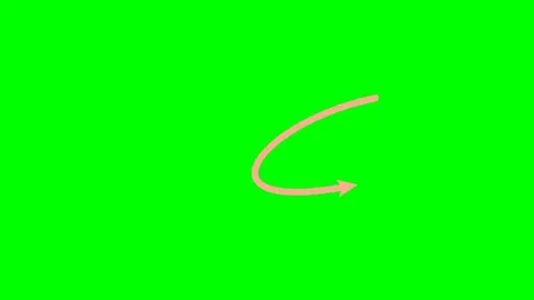 Sketch chalk hand drawn arrow top alert banner green screen Stock Footage 344648232