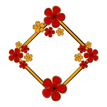 Sketch of a chines frame イラスト素材