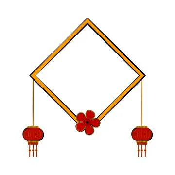 Sketch of a chines ornament イラスト素材