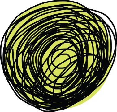 Sketch of circle Stock Illustration