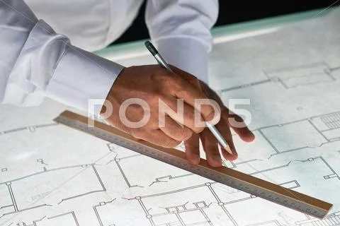 Sketch of construction Stock Photos