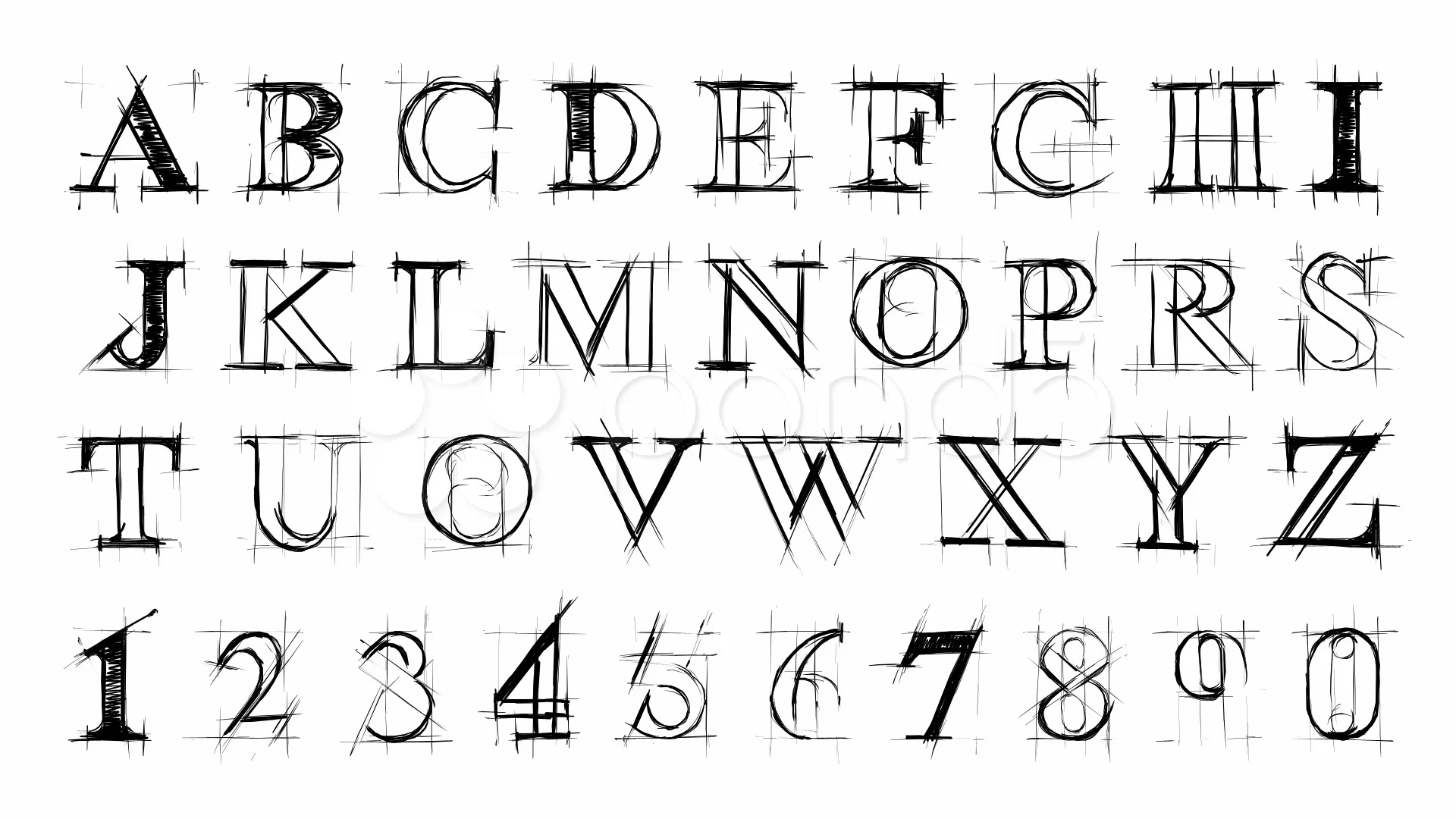 Alphabet Sketch Coloring Page  Wecoloringpage  Lettering styles  Lettering Hand lettering alphabet