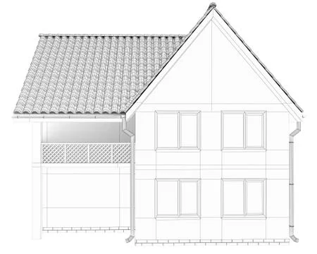Sketch design house Illustrazione stock