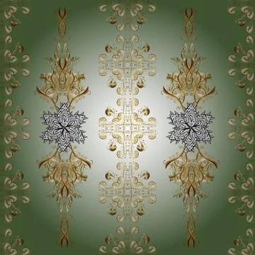 Sketch, doodle, scribble. Floral pattern. Flourish ornamental garden. Flower sea Stock Illustration