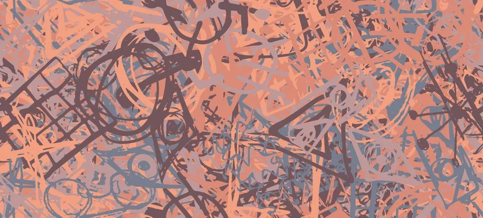 Sketch draw backdrop material. Abstract geometric pattern Stock Illustration