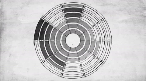 Sketch EQ v02 BW 4K Video stock 45363368