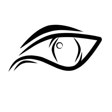 Sketch of an eye Stock Illustration