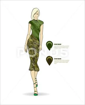 Womens Clothing Collection Winter Looks Stock Vector (Royalty Free