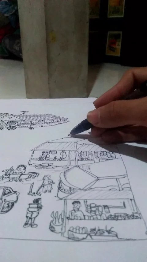 Sketch Stock Footage 219540725