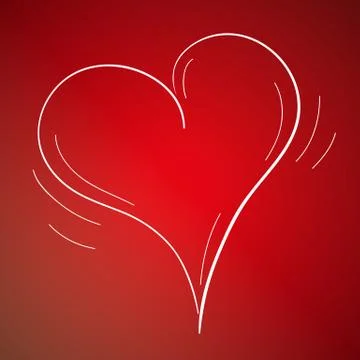 Sketch of the heart Stock Illustration