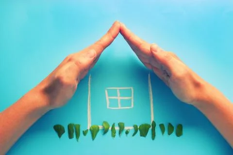 Sketch of a house Stock Photos