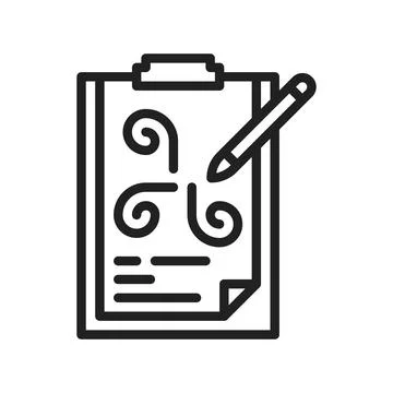 Sketch icon image. Stock Illustration