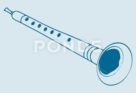 Image of Sketch Of Indian Traditional Music Instruments Shehnai, Dol, Tabla  Editable Outline Illustration-AE794135-Picxy