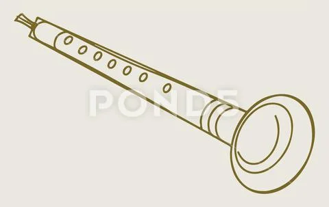 One continuous line musical instruments. Instrumental music, different  concert sounds icons hand drawn vector illustration set Stock Vector Image  & Art - Alamy